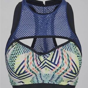 Victoria’s Secret 36 DD Colorful Geometric Women's Sports Bra - NEW!